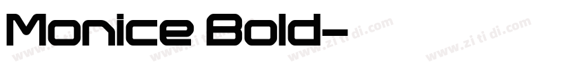 Monice Bold字体转换